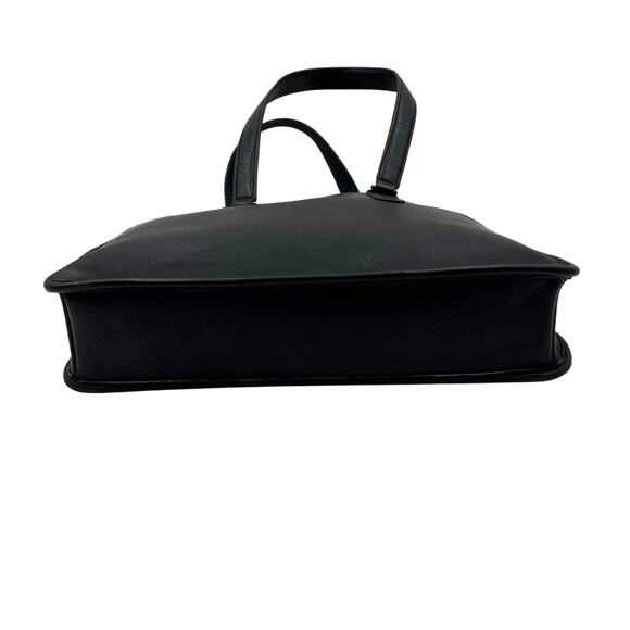 Vintage Coach Marketing Tote 9665 Black Leather Bag Women's Made in NYC - Picture 10 of 11